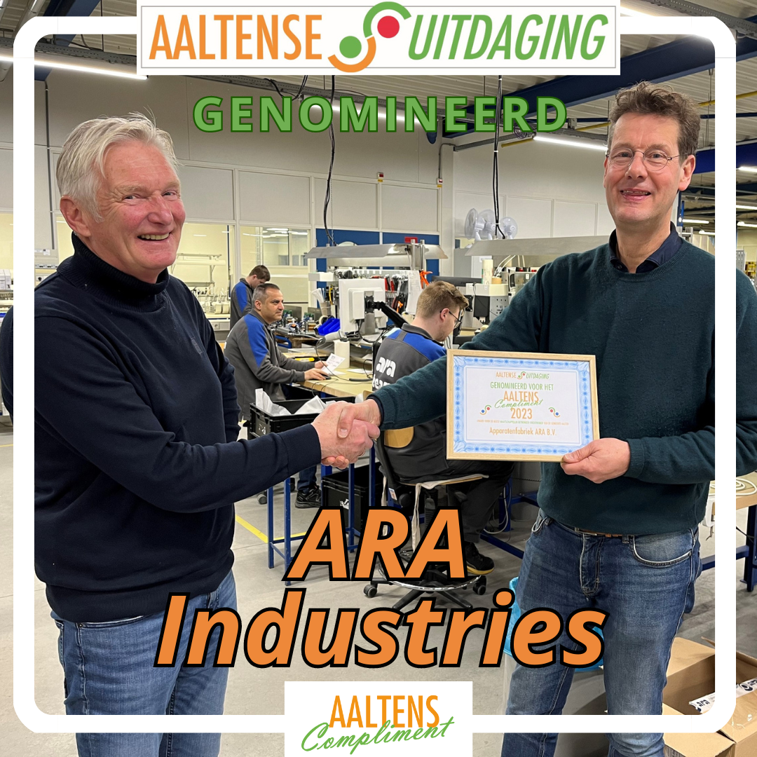 ARA Industries is genomineerd voor het Aaltens Compliment